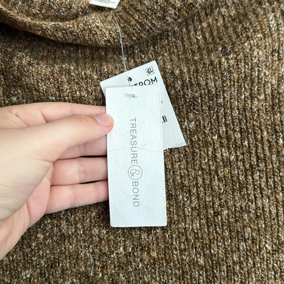 Nostrum Treasure Bond Brown Long Sweater Size S NWT - Picture 4 of 7